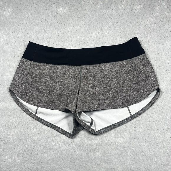 Lululemon Speed Short Womens Size 6 Gray Inseam 2.5” Athleisure Drawstring - Picture 1 of 14